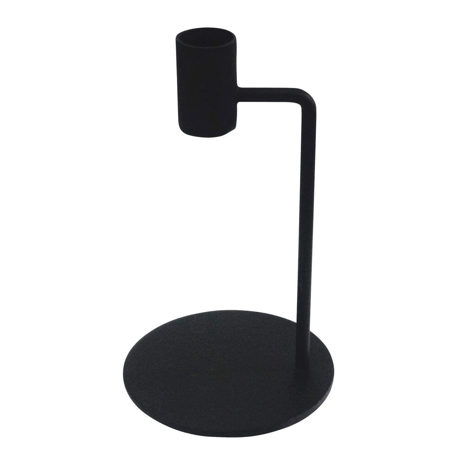 KERZENHALTER Demir aus Eisen in Schwarz 10/17 cm - Schwarz, Metall (10/17/10cm) - LaLe Living
