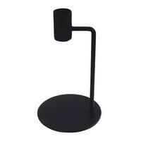 KERZENHALTER Demir aus Eisen in Schwarz 10/17 cm - Schwarz, Metall (10/17/10cm) - LaLe Living