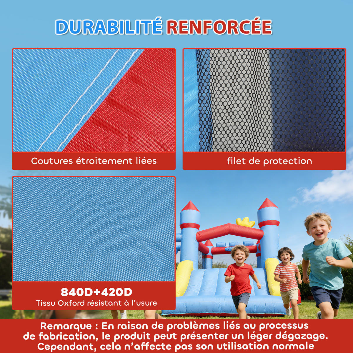 HÜPFBURG DE-18569 5-in-1 mit Wasserspielzeug & Trampolin Bunt - Multicolor, Kunststoff (277/270/215cm) - ComfortXL