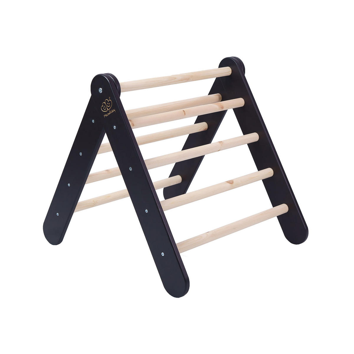 KLETTERDREIECK für Kinder, Montessori, Schwarz - Schwarz, Holz (59.5/59/60cm) - MeowBaby