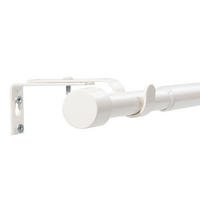 GARDINENSTANGE ausziehbar 160-310cm 1-Lauf Flexa - Weiß, Metall (160cm) - Deco-Raum