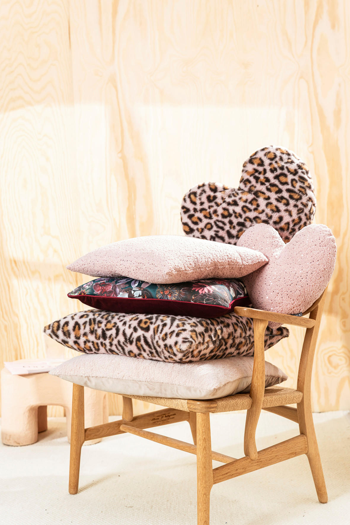 HERZKISSEN Panthera - Braun, Textil (43cm) - Magma Heimtexx