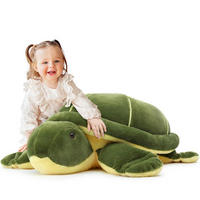 STOFFTIER Schildkröte 85 cm Grün - Grün, Textil (80/80cm)