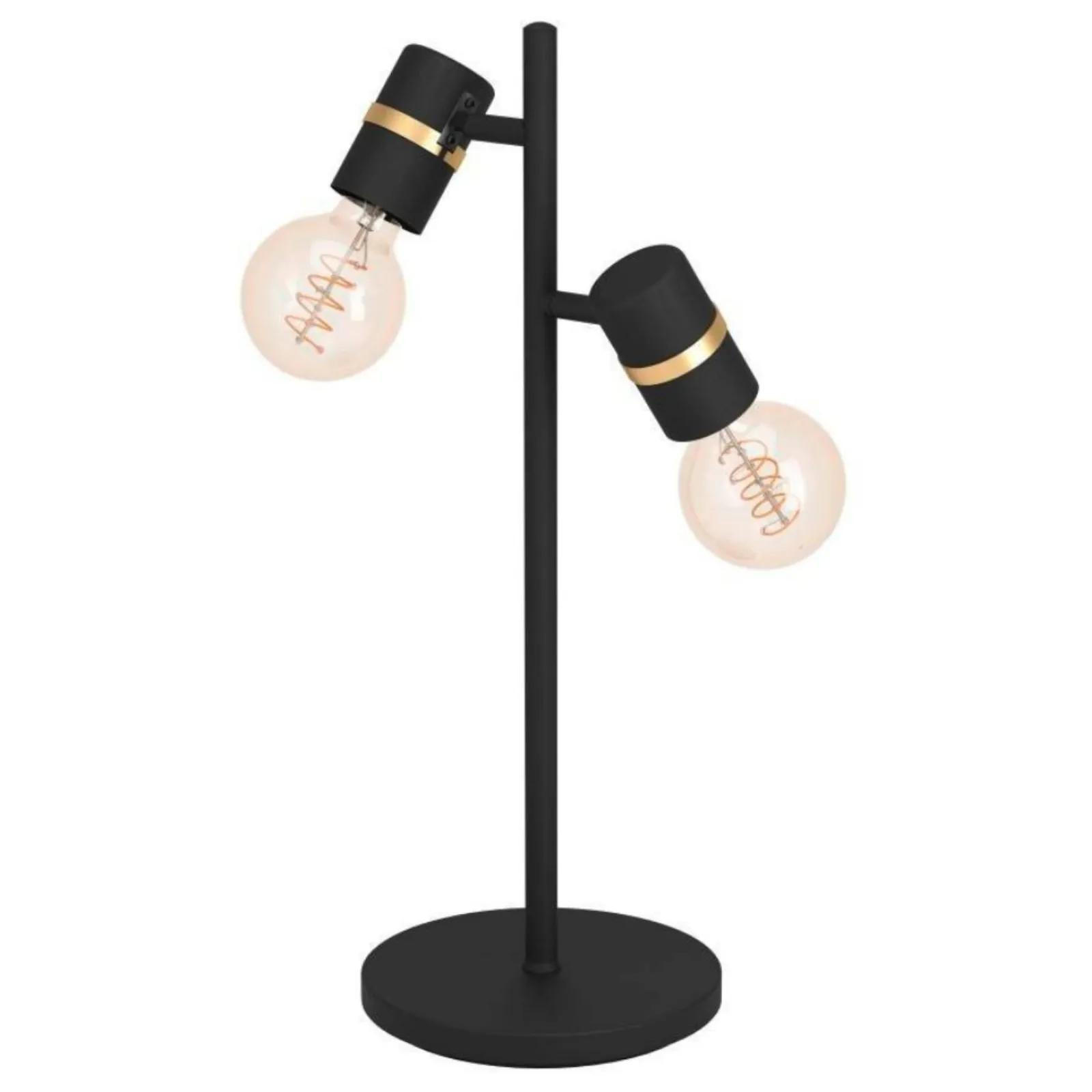 KLASSISCH / RUSTIKALE TISCHLAMPE LURONE - Messingfarben/Schwarz, Metall (5/5/50cm) - Eglo