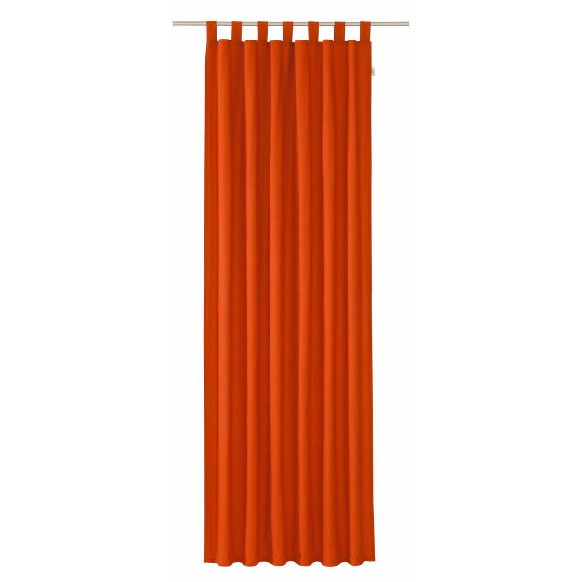 SCHLAUFENVORHANG IM UNI DESIGN DOVE Blickdicht - Terra cotta, Textil (140/0.5/255cm) - Tom Tailor