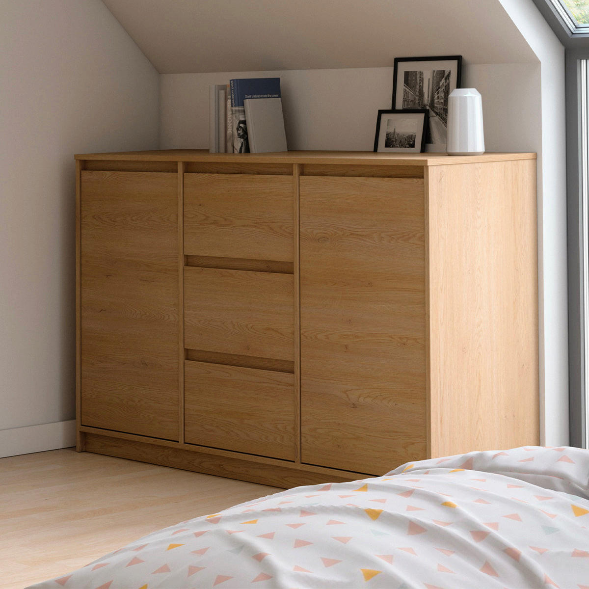 SIDEBOARD Beck Dřevo - hnědá, kompozitní dřevo (138/86.7/39.8cm) - Petits-meubles