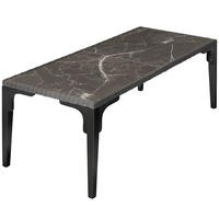 GARTENTISCH Foggia,196 x 87 x 76 cm,grau - Grau, Kunststoff (196/87/76cm) - tectake