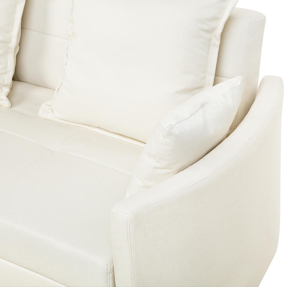 2-SITZER-SCHLAFSOFA Polsterbezug Beige Hovin - Beige, Textil (166/84/92cm) - Beliani