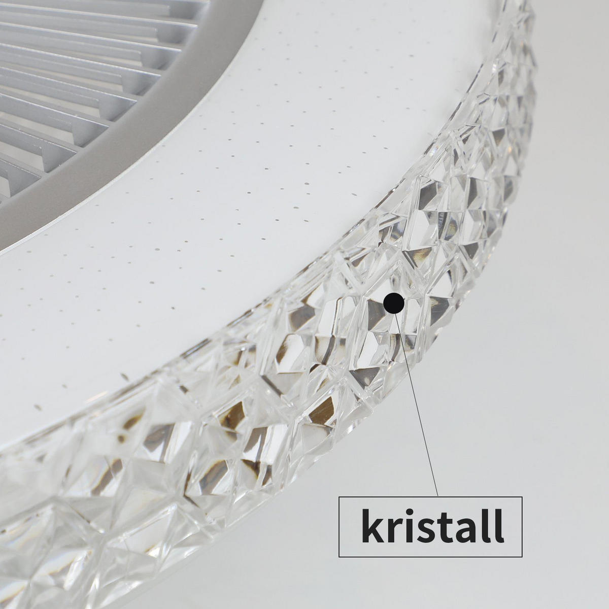 DECKENVENTILATOR Ernestine II 49/49/20cm - Weiß, Kunststoff (49/49/20cm) - Nettlife