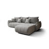 ECKSOFA mit Schlaffunktion TOKYO Wind 11 - Beige/Hellgrau, Textil (280/185cm) - Bedante