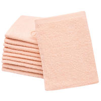 WASCHHANDSCHUH, 10er-Set, 16x21 cm, 100% Baumwolle, Orange - Orange, Textil (16/21cm) - Zollner