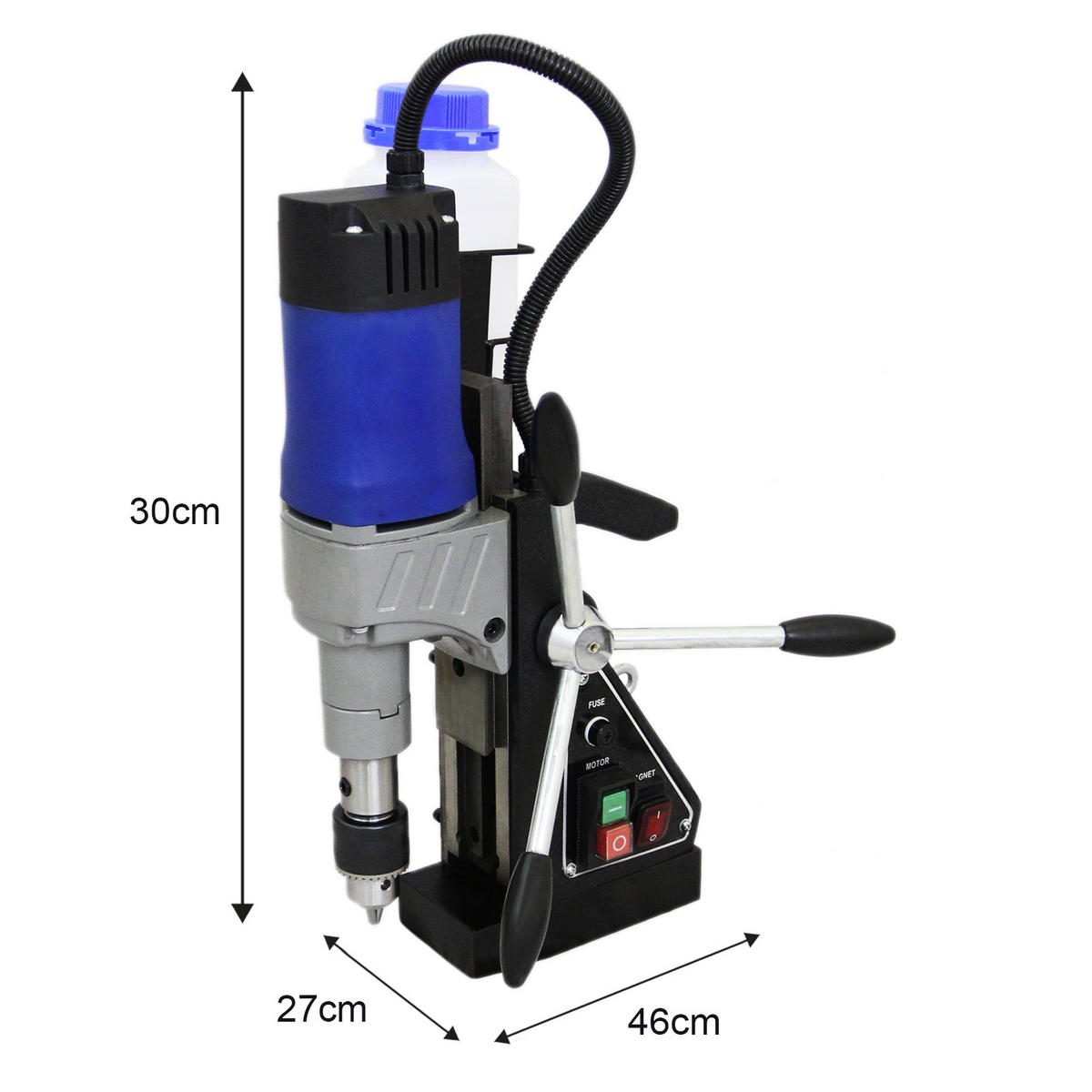 BOHRPRESSE MAGNETISCH - Blau, Metall (20/41/49cm) - T-Mech