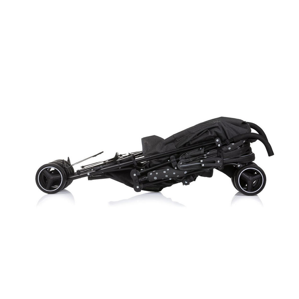 BUGGY Milano schwarz Buggy bis 22 kg, Rückenlehne verstellbar, faltbar - Schwarz, Metall (60/49/105cm) - Chipolino
