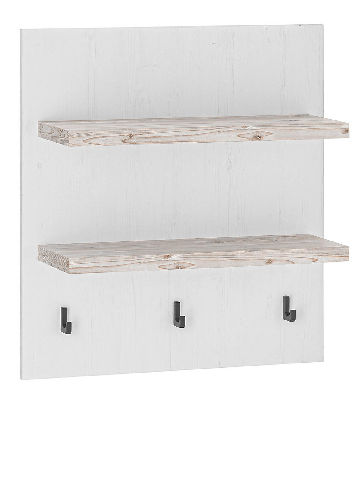 KÜCHENREGAL weiß Pinie Landhaus, Küche Wandregal 60 x 65 cm Gewürzregal - Weiß, Holzwerkstoff (60/65/20cm) - Furn.Design