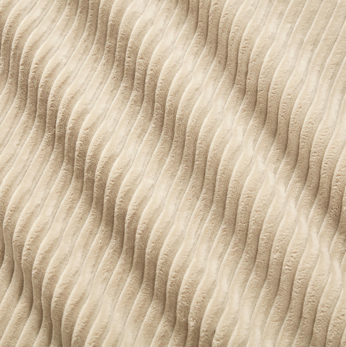 SOFA 208/104/69 cm in Beige aus Cord mit modularem Design - Beige, Textil (104/69/208cm) - Flora Grace