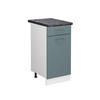 KÜCHENUNTERSCHRANK R-Line Blau-Grau 40 cm, AP Anthrazit - Blaugrau/Weiß, Holzwerkstoff (40/81.6/60cm) - Vicco