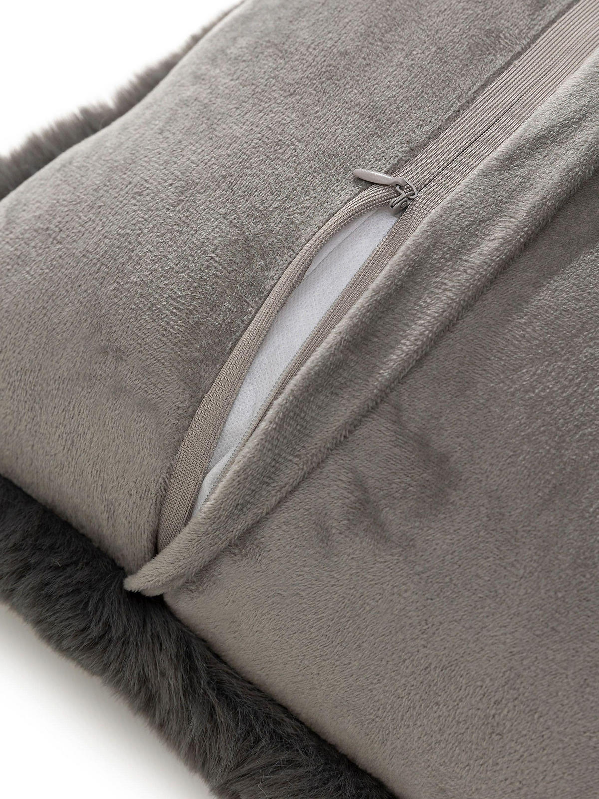 KISSENBEZUG Dave Anthrazit 45x45 cm - Anthrazit, Textil (45/45cm) - benuta Nest