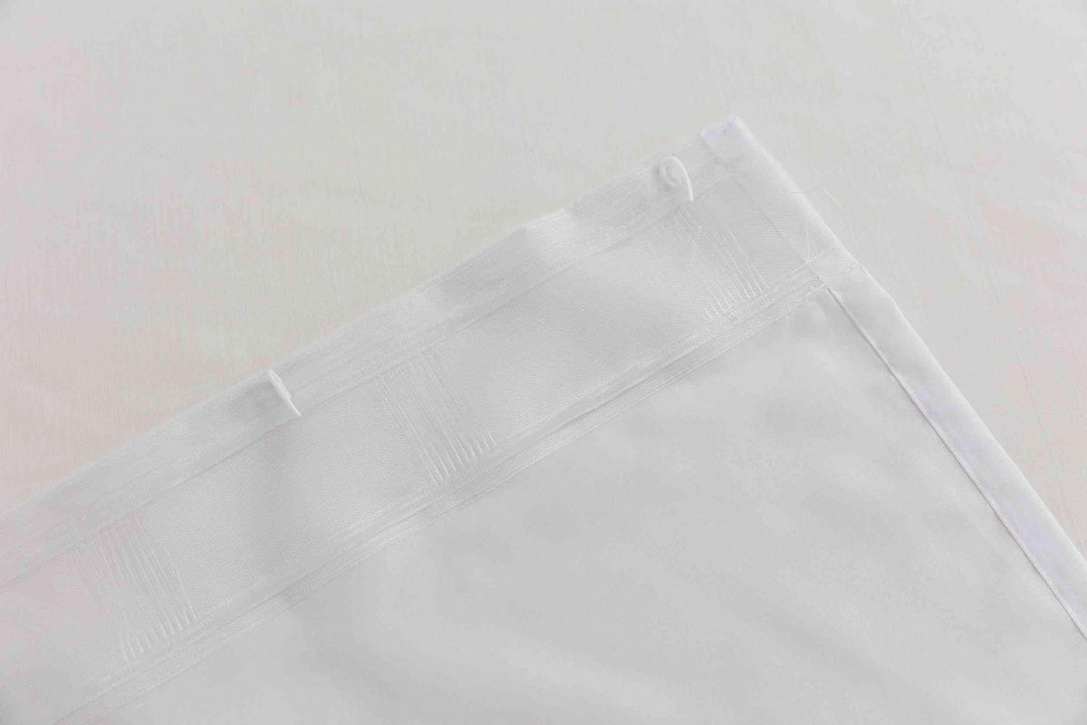 GARDINE Welle Wien Wien 245x300 cm - Weiß, Textil (300/245cm) - Gardinenbox