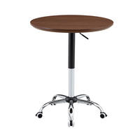 BEISTELLTISCH 70/70/73,5-98,5 cm Nussbaumfarben aus MDF und Metall höhenverstellbar - Walnussfarben, Holzwerkstoff (70/70/73.5cm) - OKMYHOME