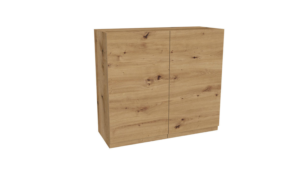 KÜCHENZEILE 260 cm mit Arbeitsplatte - SIMPLY Z5 - in Eiche / Schwarz Matt - Eichefarben/Schwarz, Holz/Holzwerkstoff (260/212/53cm)