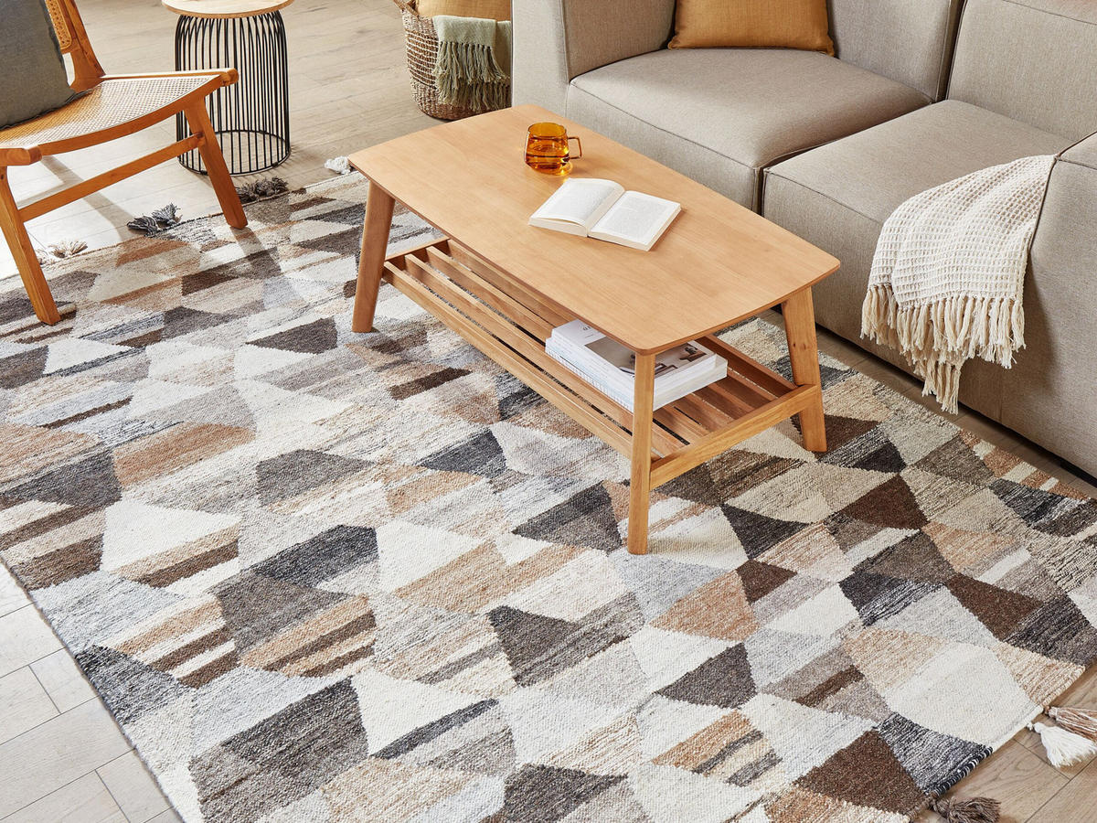 KELIM-TEPPICH Argavand 230/160 cm - Multicolor, Textil (160/230cm) - Beliani