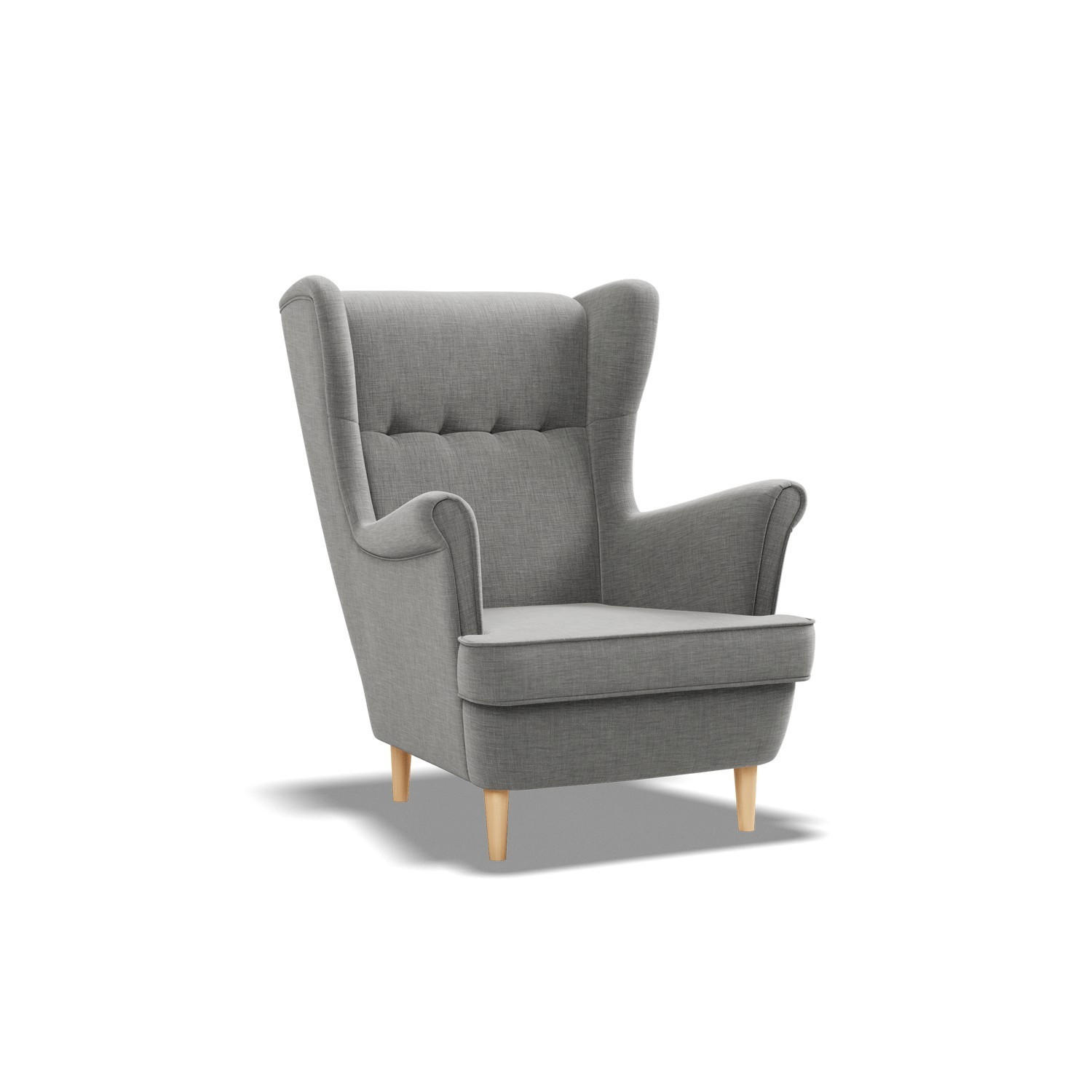 XXXLutz Ohrensessel Dunkelgrau 81x102x95 cm