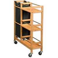 KÜCHENREGAL auf Rollen Braun 20/68/78 cm - Braun, Naturmaterialien (68/78/20cm) - Kesper