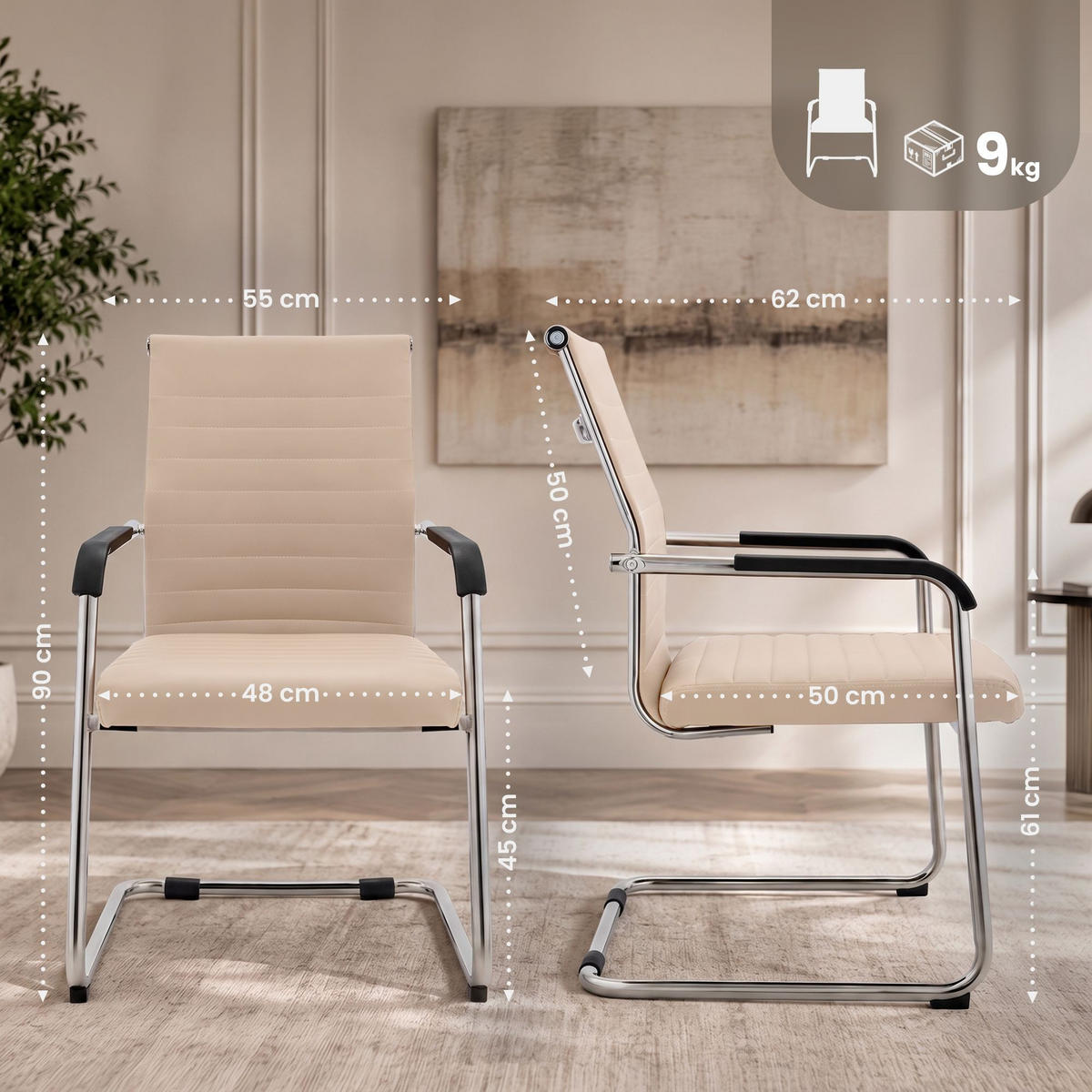 SCHWINGSTUHL Metall Creme - Creme, Metall (55/90/62cm) - CLP