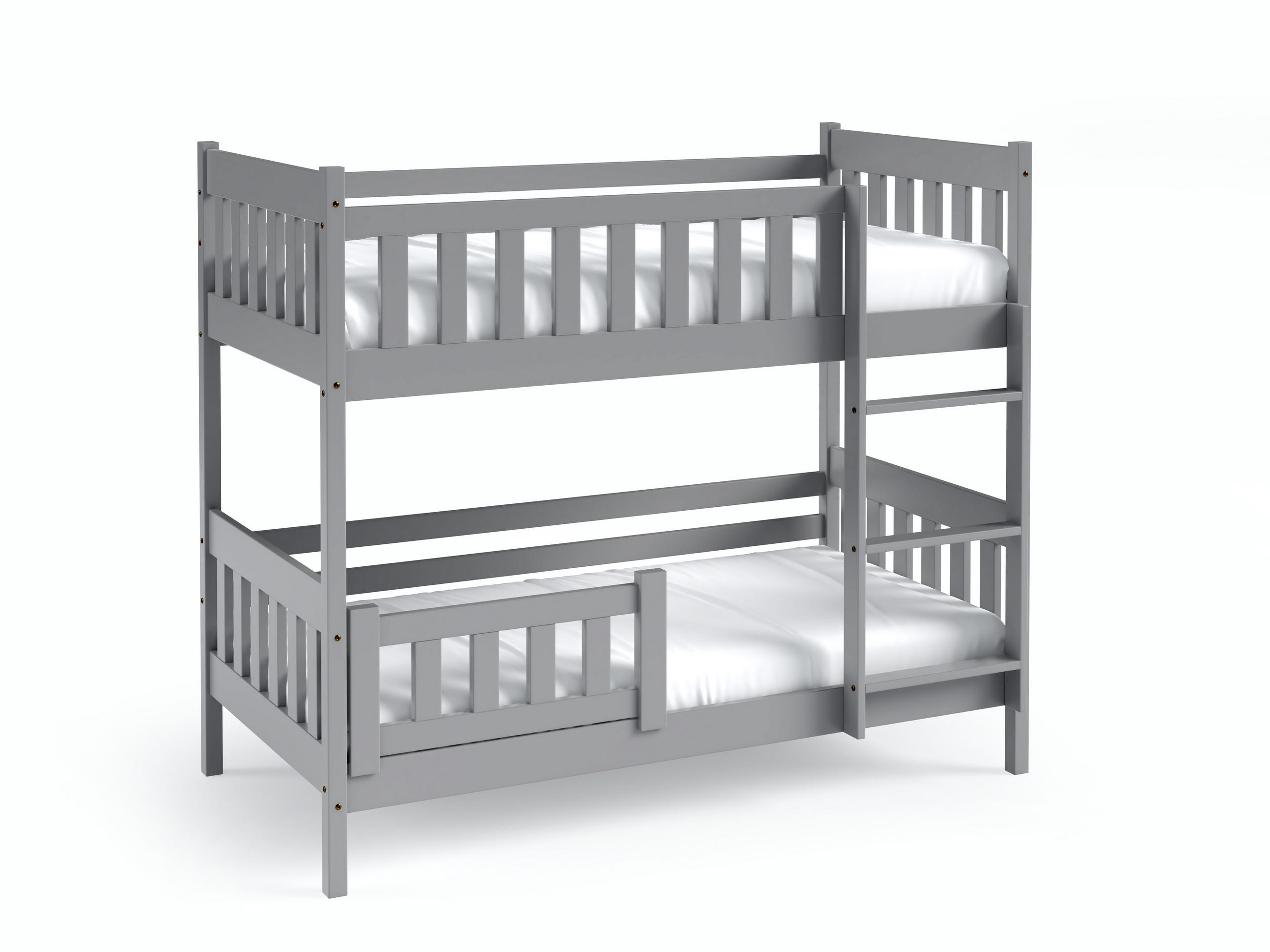 ETAGENBETT LUCIA 80x160 cm Hellgrau - Hellgrau, Holz (80/160cm) - MASSENO