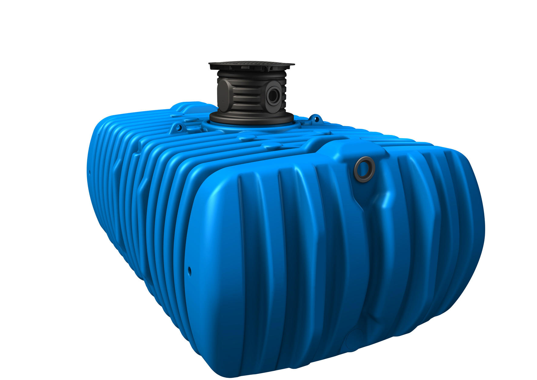 XL Flachtank 7000 L inkl. Schachtverlängerung - Blau, Kunststoff (210/134/330cm) - 4rain