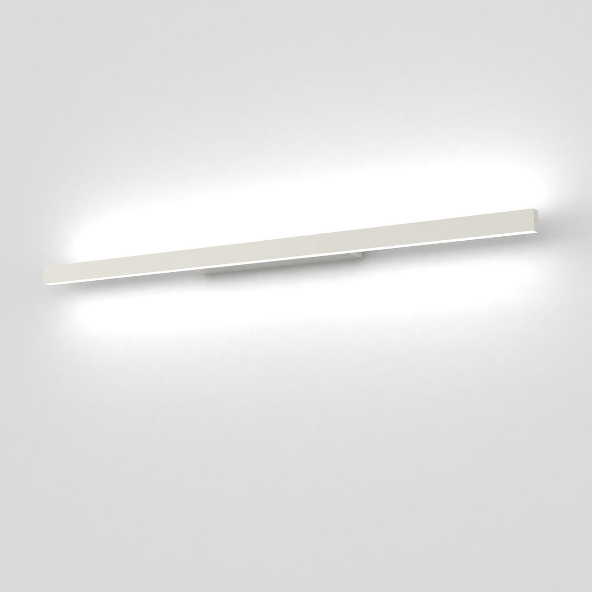 LED-WANDLEUCHTE - Weiß Hochglanz, Metall (90/3.1/7cm) - Lumicom