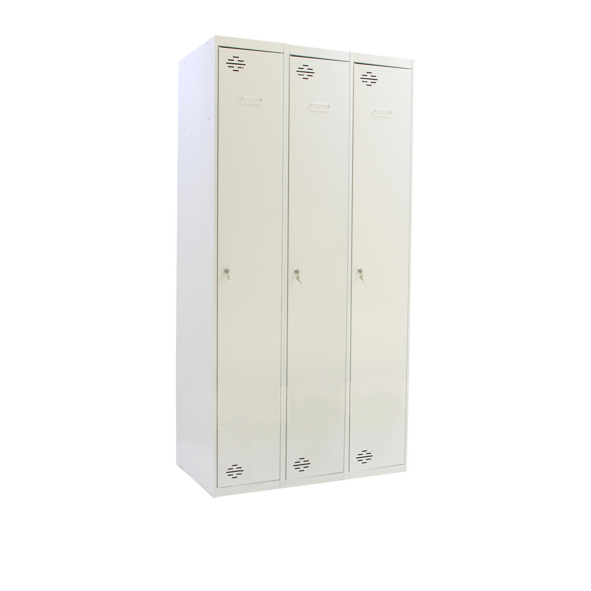 SPIND Amego 3 Abteile HxBxT 180 x 120 x 50 cm Abteilbreite 40 cm - Hellgrau, Metall (120/180/50cm) - PROREGAL