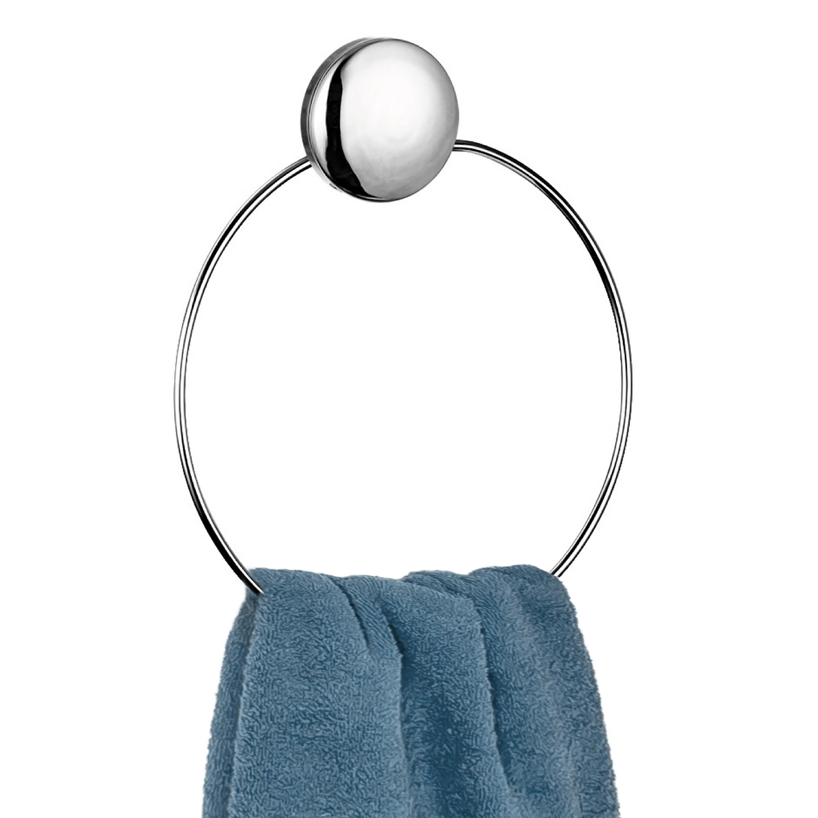 HANDTUCHRING MOON-LOC - Edelstahlfarben, Metall (20.4/2/20.4cm) - bremermann