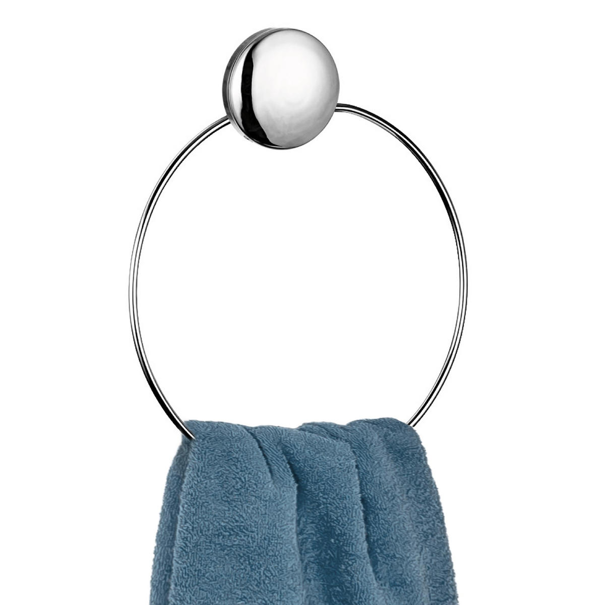 HANDTUCHRING MOON-LOC - Edelstahlfarben, Metall (20.4/2/20.4cm) - bremermann