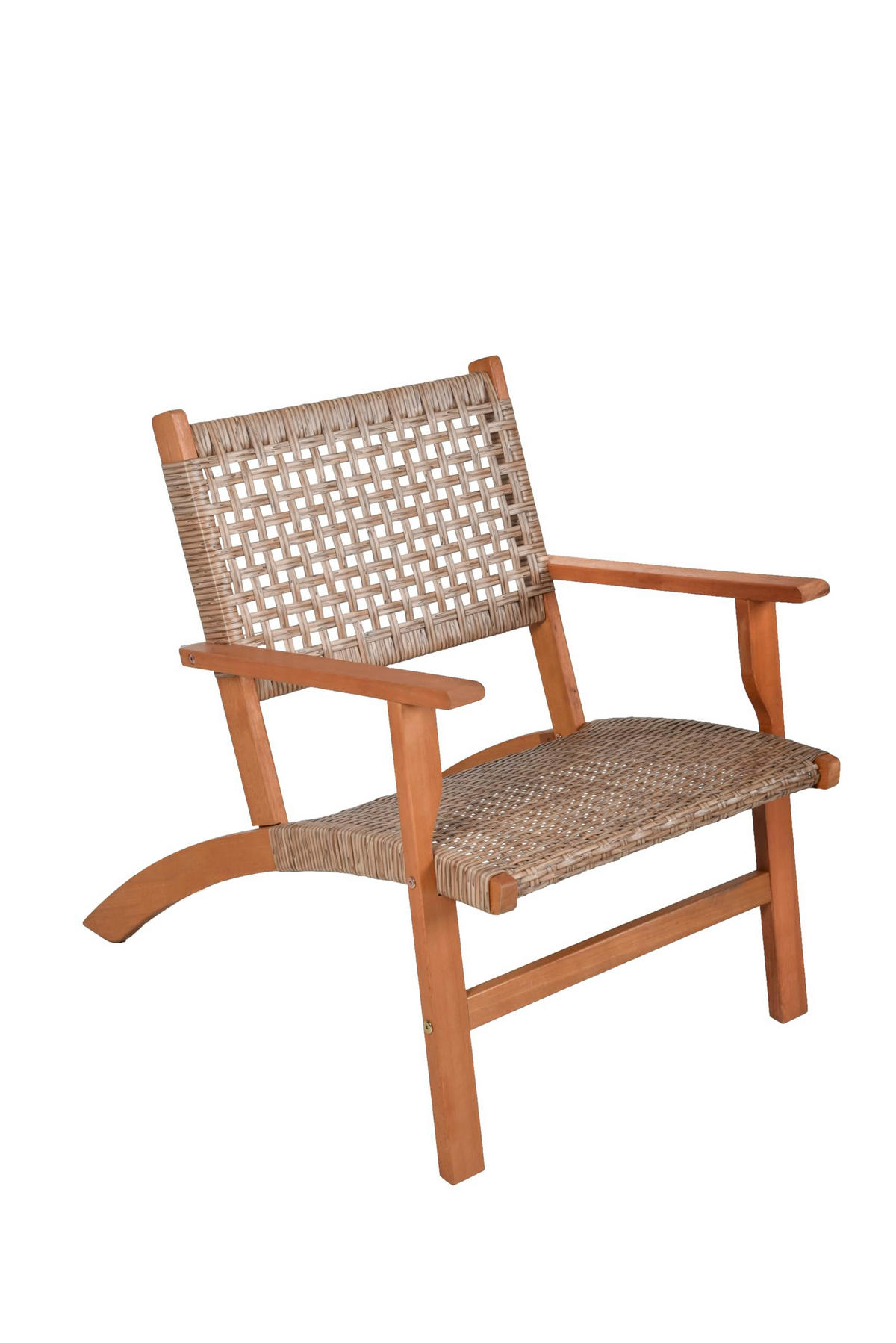 BALKONMÖBEL-SET Amira Teak-Look Hellbraun Gartenmöbel-Set - Hellbraun, Holz - DELUKE