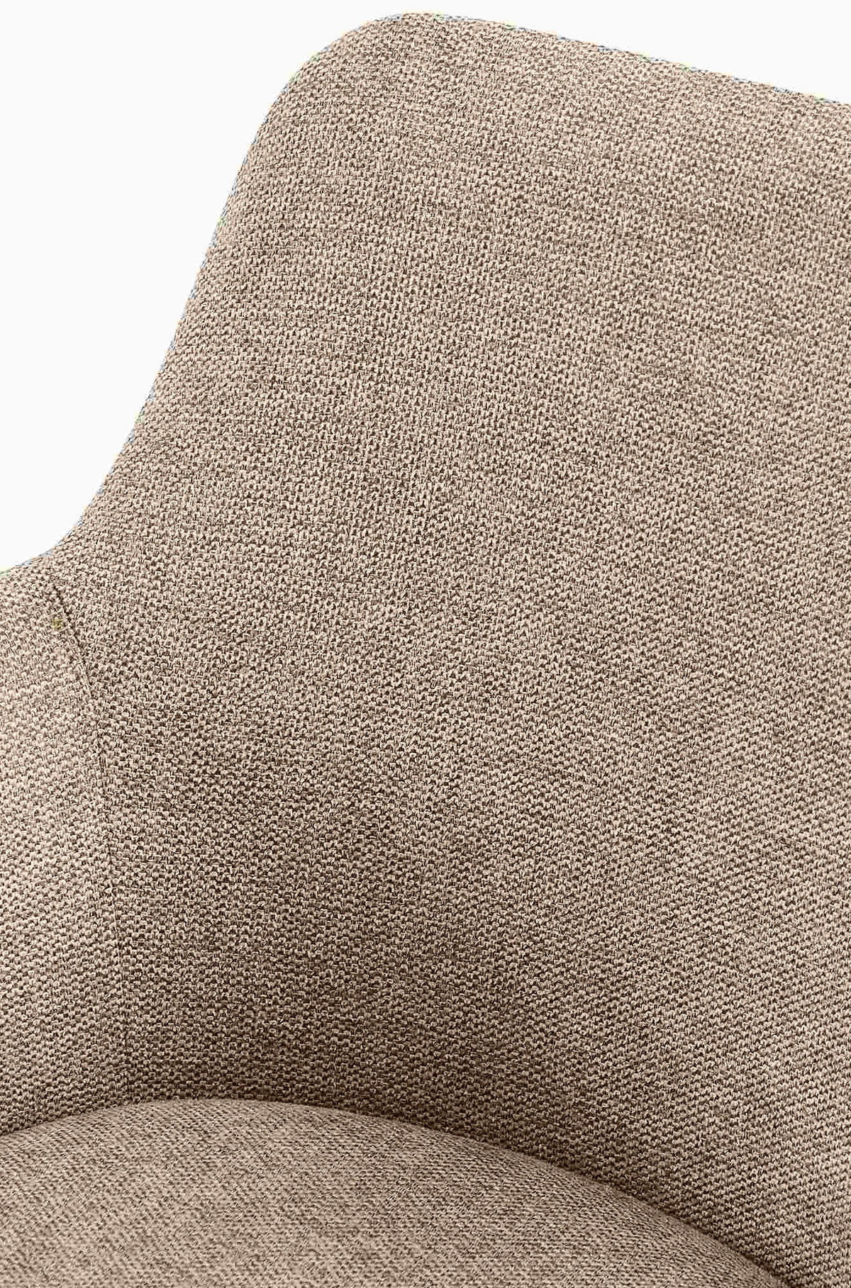 ARMLEHNENSTUHL Stoff taupe - Taupe/Schwarz, Textil/Metall (56/81/62cm) - CLP