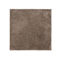 HOCHFLORTEPPICH Soho Taupe 200x200 cm - Taupe, Kunststoff (200/200cm) - benuta