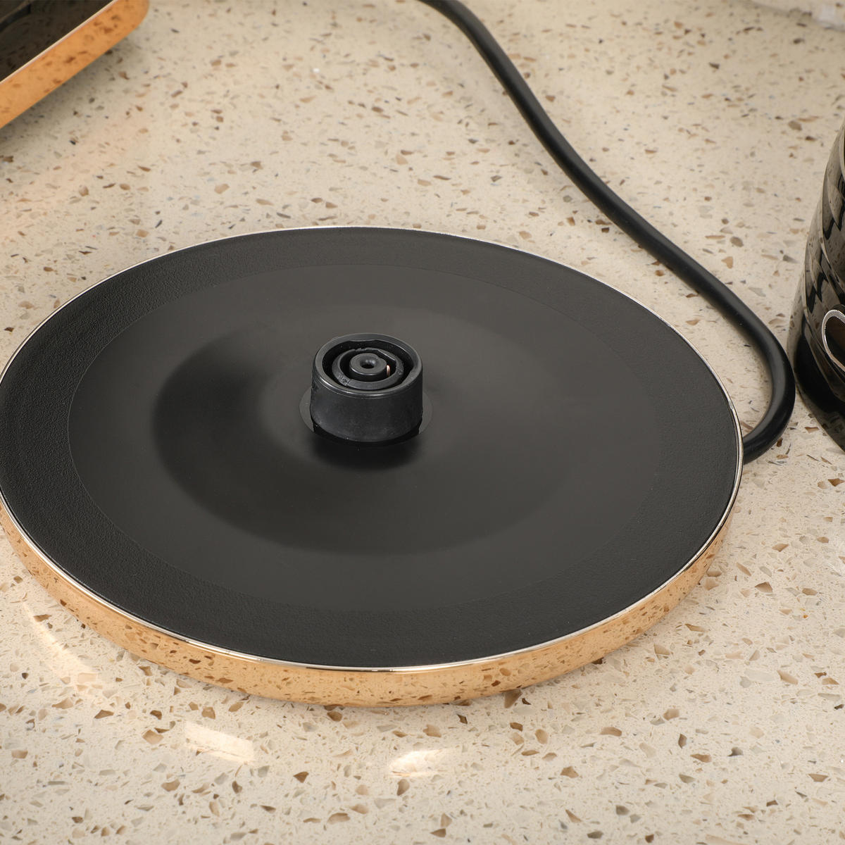 ELEKTRISCHER WASSERKOCHER DE-07956 1,7L mit Schnellkochfunktion - Schwarz, Kunststoff (19.5/23.2/24.1cm) - ComfortXL