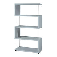 REGAL Elga 66x33x126 aus Holzwerkstoff in der Farbe aqua matt lack - Blau, Kunststoff (66/126/33cm) - 58aufmkessel