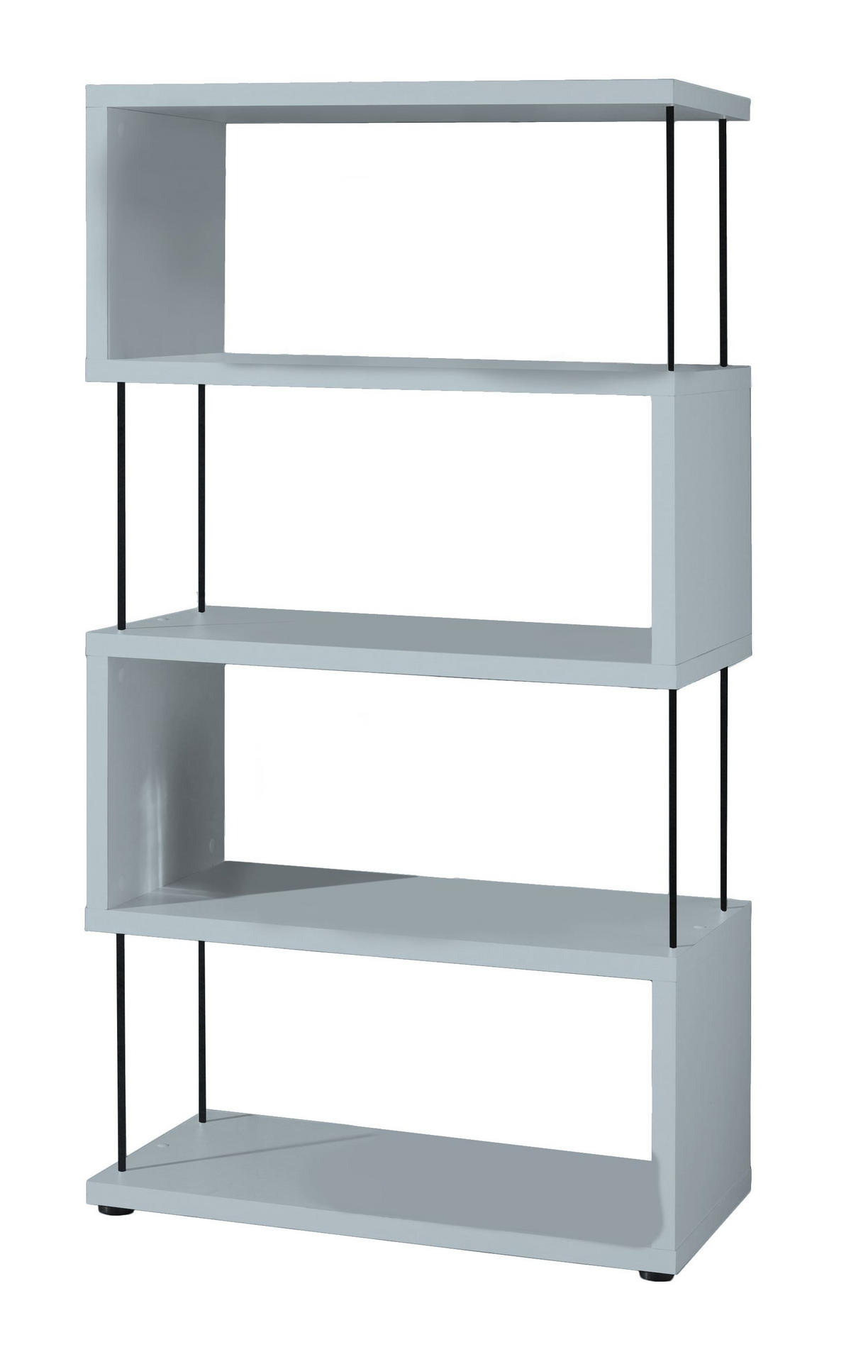 REGAL Elga 66x33x126 aus Holzwerkstoff in der Farbe aqua matt lack - Blau, Kunststoff (66/126/33cm) - 58aufmkessel