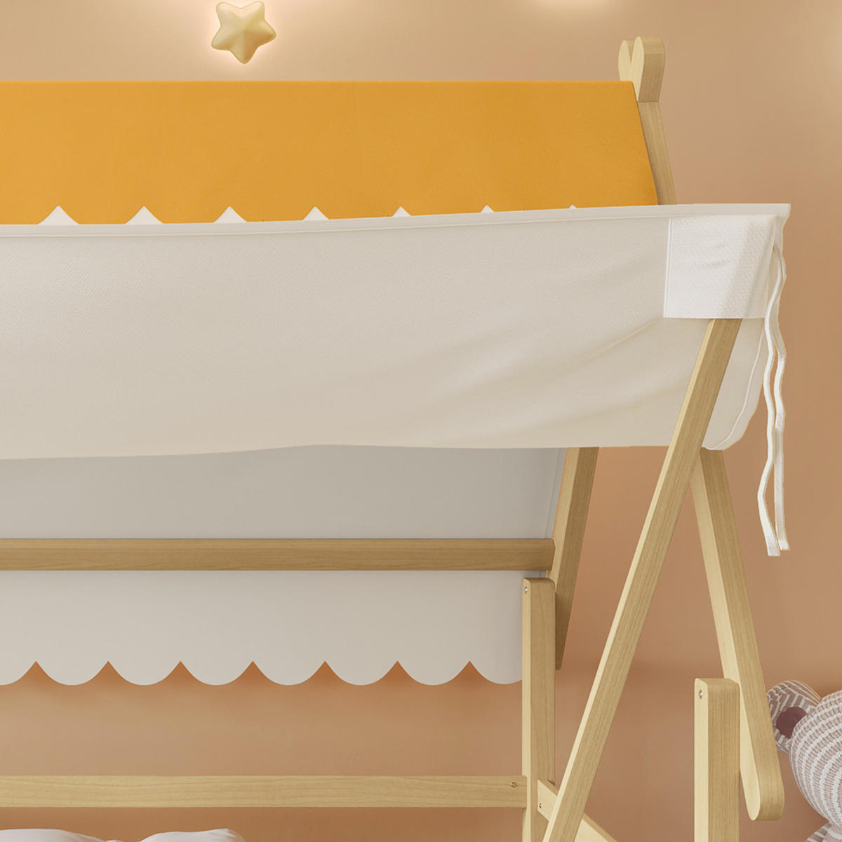 HAUSBETT 90/200 cm Natur - Naturfarben, Holz - Raumix