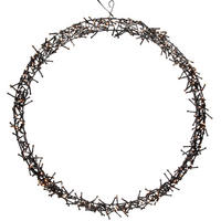 WEIHNACHTSKRANZ Ø58 cm mit 500 LED - Schwarz, Kunststoff (6.5/58/58cm) - ECD-Germany