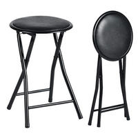 KLAPPHOCKER 2er Set Schwarz 30 x 30 x 46 cm - Schwarz, Metall (30/46/30cm)