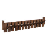 GARDEROBENLEISTE PORTE Nussbraun - 80 x 15 cm - Dunkelbraun, Holz (80/15/3.5cm) - Home Deluxe