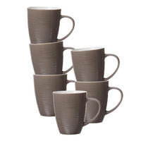 BECHER Suomi Braun 310 ml 6er Set - Braun, Keramik (0.31L) - Ritzenhoff Breker