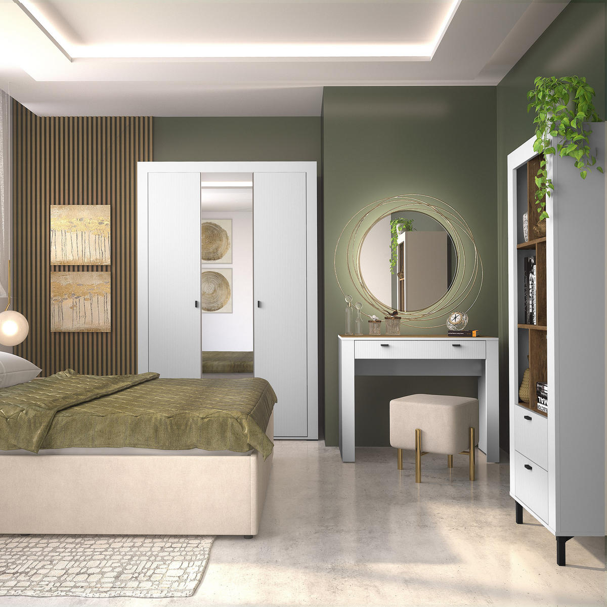 BÜCHERREGAL Monta mit 2 Schubladen, Weiß - Weiß, Holzwerkstoff (60/169/40cm) - Beautysofa