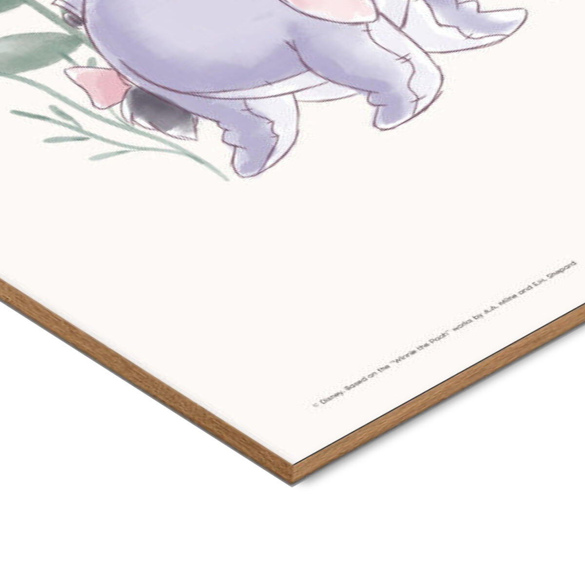 POSTER mit Rahmen Disney - Disney's Eeyore in Pastel Meadow - Eichefarben/Multicolor, Holz/Papier (30/40cm) - Poster&Frame