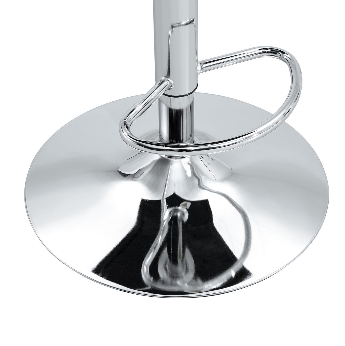 STUHL 4er-Set PVC Weiß mit Kristallknopf-Details - Weiß, Metall (42/125/55.2cm) - Meubliv