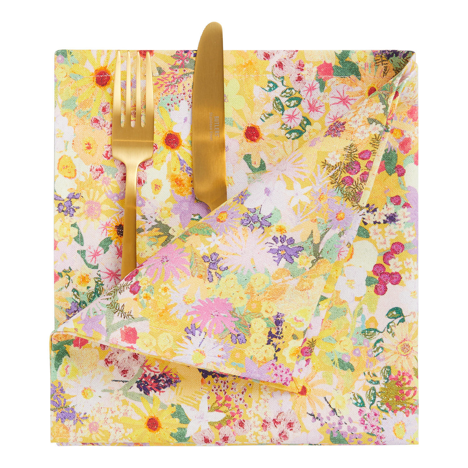 SERVIETTE (6er Set) Primavera - Multicolor, Textil (42/42cm) - BUTLERS