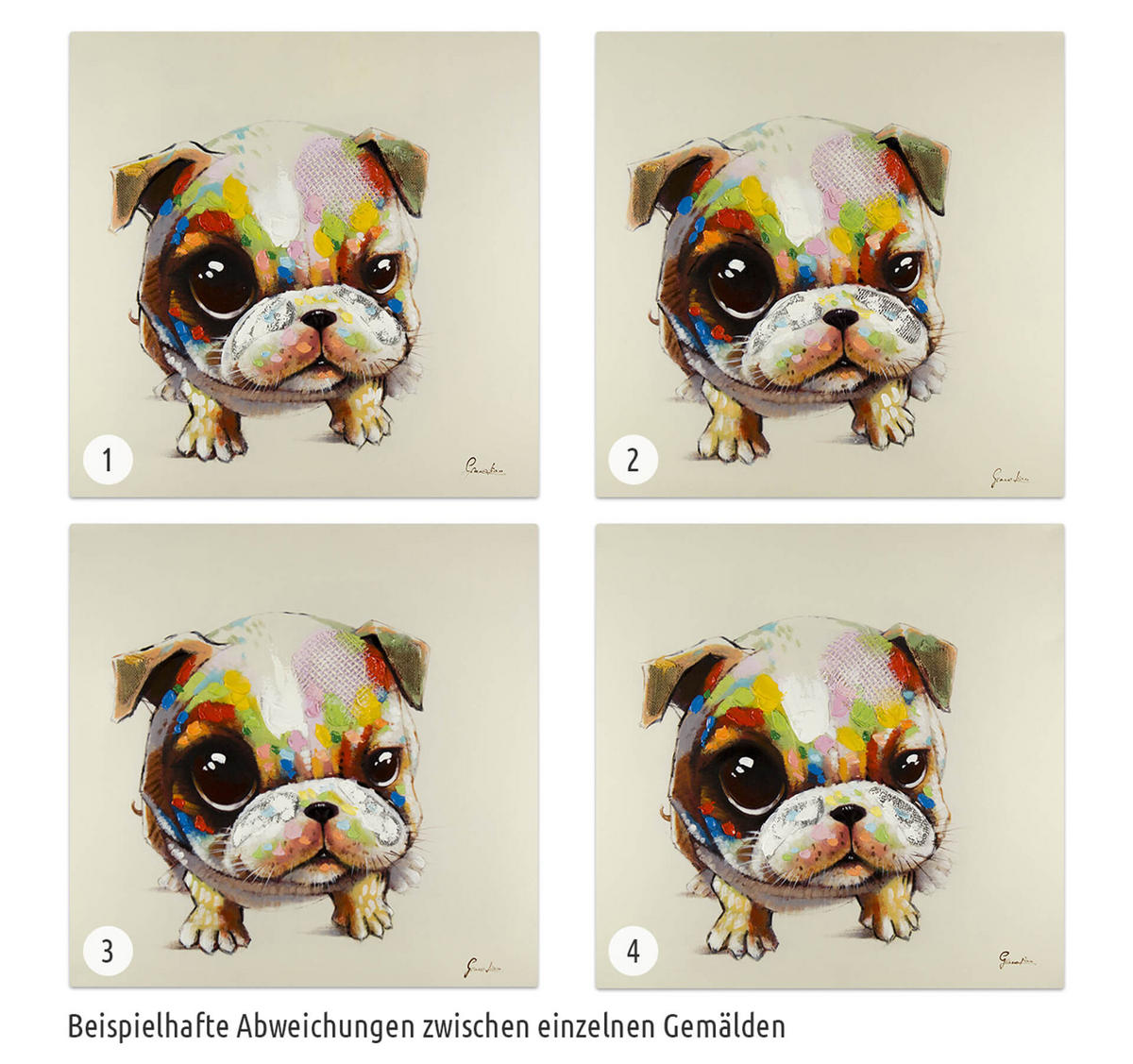 ACRYLBILD HANDGEMALT 80/80 cm - Multicolor, Holz/Textil (80/80cm) - KUNSTLOFT